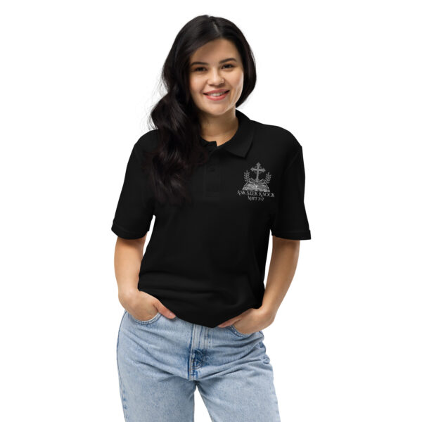 Unisex pique polo shirt - Image 2